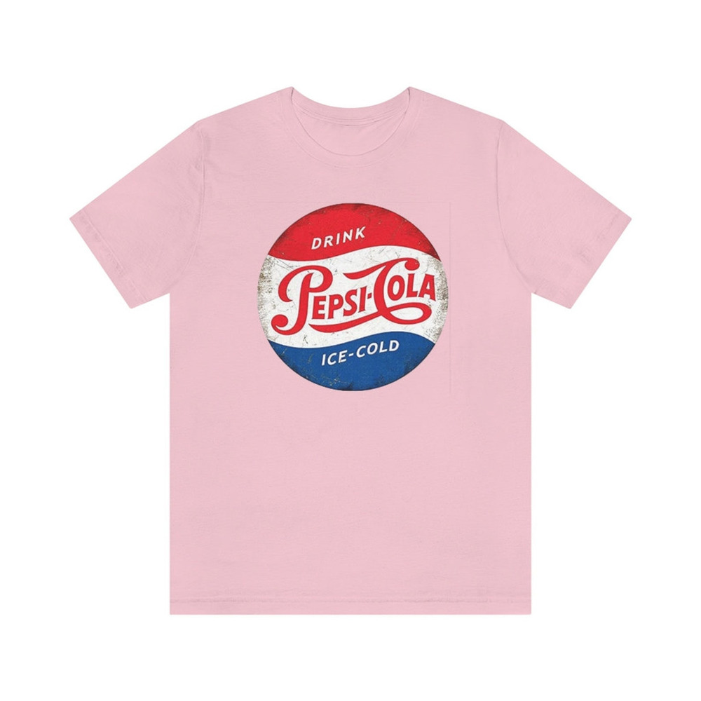 PEPSI COLA Light Retro Logo Short Sleeve Unisex T Shirt